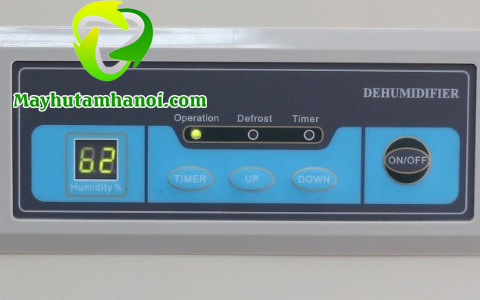 Bảng điều khiển của máy hút ẩm công nghiệp Fujie HM-1800D